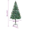 vidaXL Umelý vianočný stromček s 300 LED-i Zelená 180 cm PVC a oceľ