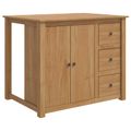 vidaXL Kuchynský ostrovný set 2 ks PANAMA Medový vosk 112 x 77 x 90 cm
