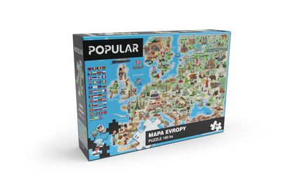Puzzle - Európa 160 ks - CZ