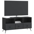 vidaXL TV skrinka Čierna 102 x 34,5 x 50 cm Kompozitné drevo