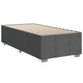vidaXL Posteľ boxspring s matracom Tmavosivá 100 x 200 cm Látka