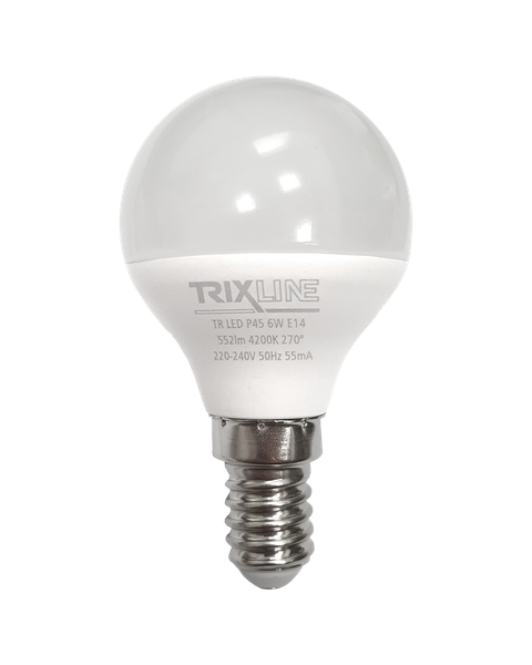 LED žiarovka Trixline 6W 552lm E14 P45 neutrálna biela