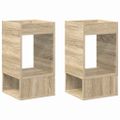 vidaXL Koncový stôl 2 ks Sonoma dub 30 x 30 x 56 cm Kompozitné drevo