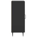 vidaXL Servírovacia skriňa Čierna 33 x 34,5 x 89,5 cm Kompozitné drevo