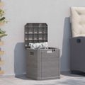 vidaXL Záhradný úložný box hnedý 90 l