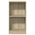 vidaXL Knižnica farba dubu sonoma 40x24x75 cm drevotrieska