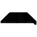 vidaXL Okenný parapet 2 ks hnedočierná 110x40x2 cm dubový masív