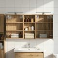 vidaXL Set kabinetov do kúpeľne 3 ks 110 x 10,5 x 60,5 cm