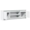 vidaXL TV stolík s LED biely 100x34x50 cm kompozitné drevo
