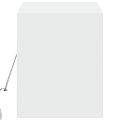 vidaXL TV nástenná skrinka s LED svetlami biela 100x31x38 cm