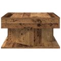 vidaXL konferenčný stolík Old Wood 55x55x30 cm Konštrukčné drevo