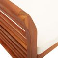 vidaXL 2-miestna záhradná lavica s vankúšmi 120 cm akáciový masív