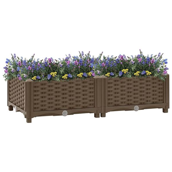 vidaXL Vyvýšený záhon 80x40x23 cm polypropylén