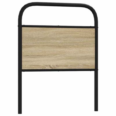 vidaXL Náhradné čelo postele, dub sonoma 80 cm, oceľ a kompozitné drevo