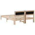 vidaXL Rám postele Hnedá a taupe 160 x 200 cm Borovicový masív