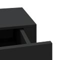 vidaXL Nástenná zásuvková polica čierna 40x23,5x10 cm MDF