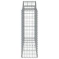 vidaXL Oblúkové gabionové koše 13 ks 200x50x120/140 cm pozink. železo