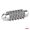 LED žiarovky CANBUS 12SMD Festoon C5W 3838 41mm White 12/24V AMiO-04250