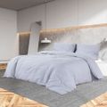 vidaXL Súprava obliečok na paplón sivá 200x200 cm ľahké mikrovlákno