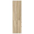 vidaXL Highboard so zásuvkou Sonoma dub 45,5 x 34 x 127 cm