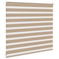 vidaXL Zebrová roleta pieskovo hnedá 155x100 cm šírka látky 150,9 cm polyester