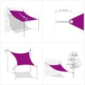 vidaXL Slnečná plachta Žltá a biela 4 × 3 m 100% polyester Oxford