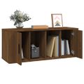 vidaXL TV skrinka hnedý dub 100x35x40 cm spracované drevo