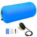vidaXL Nafukovací gymnastický valec s pumpou 120x90 cm PVC modrý