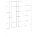vidaXL Záhradný plot s kolíkmi 48 ks 55 x 50 cm Pozinkovaná oceľ