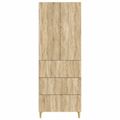 vidaXL Sada skríň 2 ks 66 x 34,5 x 90 cm Kompozitné drevo Dub sonoma