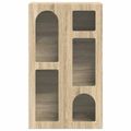 vidaXL Servírovacia skriňa ELST Sonoma dub 59 x 35 x 100,5 cm