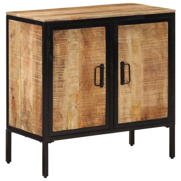 vidaXL Komoda 70x35x70 cm, surový mangový masív