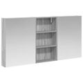 vidaXL Set kabinetov do kúpeľne 3 ks 140 x 14,5 x 70 cm