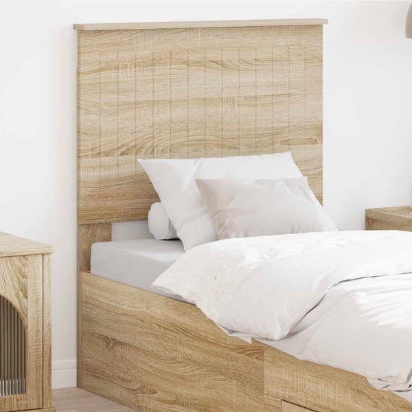 vidaXL Zadné čelo s čelnou doskou Sonoma dub 75 cm Kompozitné drevo