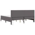 vidaXL Rám postele s matracom Sivá 180 x 200 cm Umelá koža
