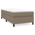 vidaXL Posteľný rám s boxspringom Taupe 90x200cm Látka