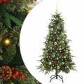 vidaXL Umelý Sklápací Vianočný Stromček Zelená 150 cm PE a PVC