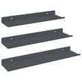 vidaXL Závesná polica 3 ks Antracit 40 x 9 x 2,5 cm Oceľ