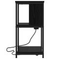 vidaXL Nočný stolík Čierny dub 38 x 31 x 61 cm Kompozitné drevo