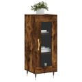 vidaXL Komoda dymový dub 34,5x34x90 cm spracované drevo