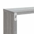 vidaXL Kockové police 4 ks sivé sonoma 80x15x26,5 cm spracované drevo