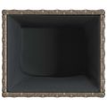 vidaXL Záhradné kvetináče 2 ks sivé 36x30x32 cm polyratan
