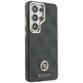 Puzdro Guess case 4G Rhinestone Round Logo MagSafe pre Samsung Galaxy S26 Ultra čierne