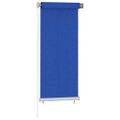 vidaXL Vonkajšia zatemňovacia roleta 65 (Š) x 140 (V) cm modrá HDPE