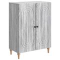 vidaXL Servírovacia skriňa Sivá sonoma 66 x 34,5 x 90 cm