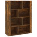 vidaXL Komoda dymový dub 80x30x106 cm spracované drevo