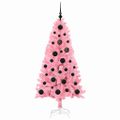 vidaXL Vianočný stromček Ružová 150 cm PVC