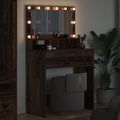 vidaXL Toaletné stolíky do spálne Staré drevo 80 x 39,6 x 135 cm
