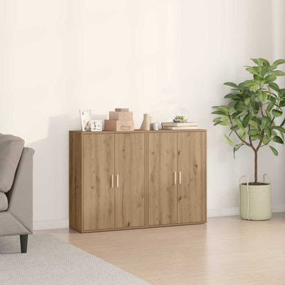 vidaXL Servírovacia skriňa 2 pcs Remeselný dub 60 x 31 x 84 cm