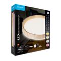 Modee Okrúhle stropné LED svietidlo CLG1W 30W 3CCT+RGB 2000lm, drevo, ovládač (ML-CLFG1W)